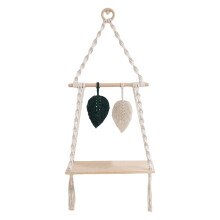 Macrame Hanging Shelf Photos Display Shelving Wood Floating Storage Ra