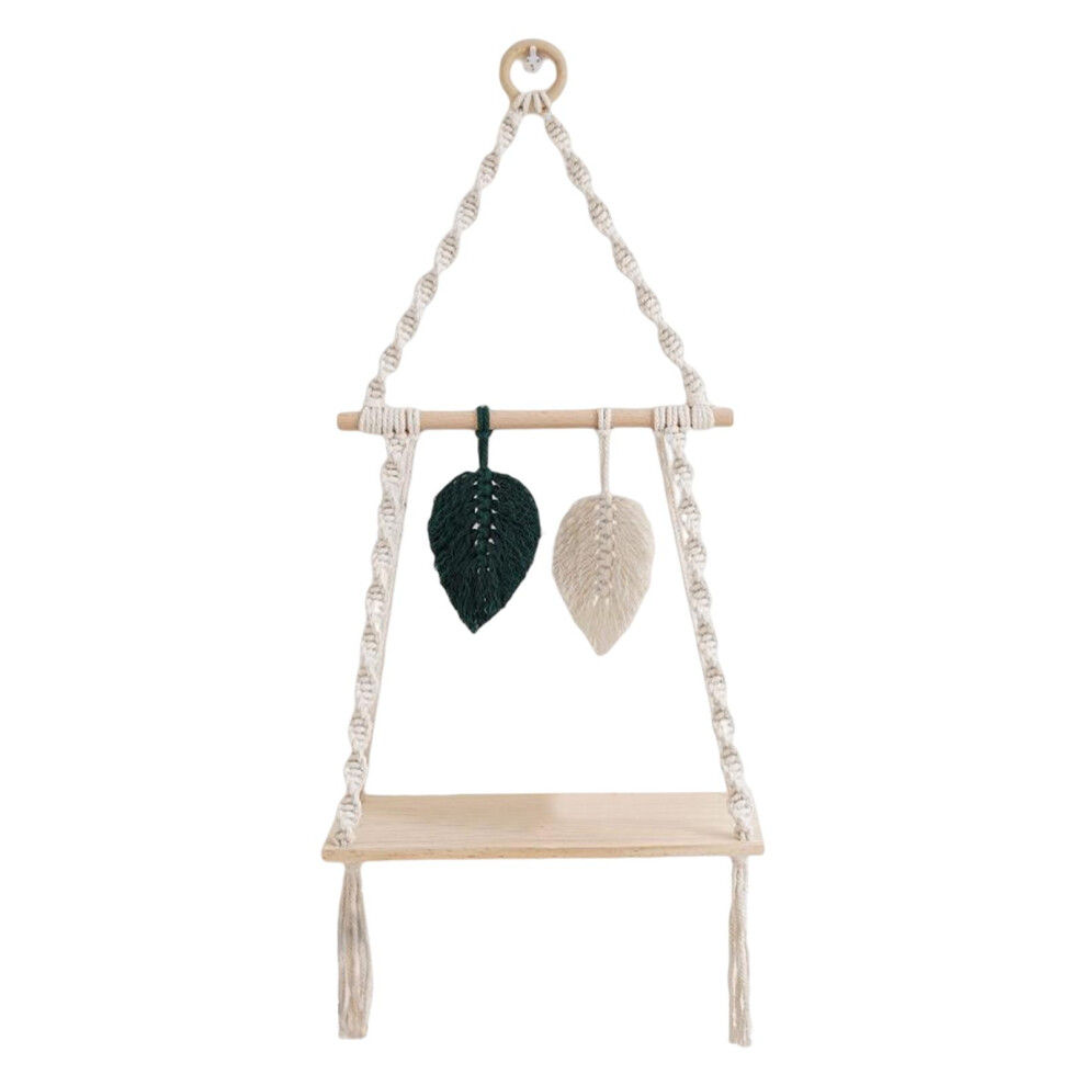 Macrame Hanging Shelf Photos Display Shelving Wood Floating Storage Ra 6901423150461