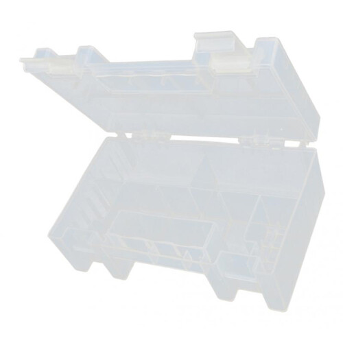 Clear AA/AAA Plastic Battery Storage Case/Organizer/Holder Holds 20 AA 1