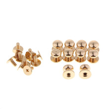 10pcs Brass Round Head Stud Screwback Leather Bag Chicago Screw Nail R