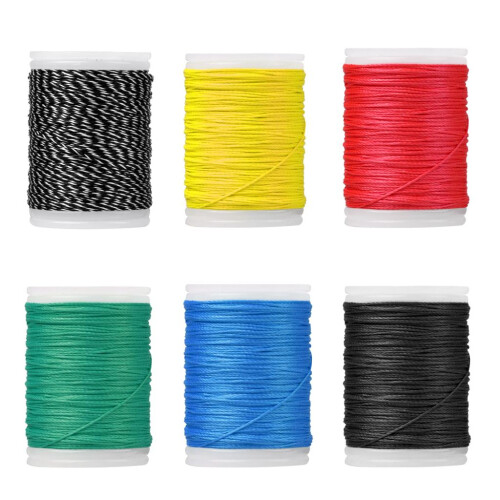 6 Pieces 110m 0.4mm Archery Bow String Serving Material Bowstring Prot