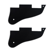 2 Pieces 3-ply Pickguard Scratch Plate for ES-335 Guitar Parts Black