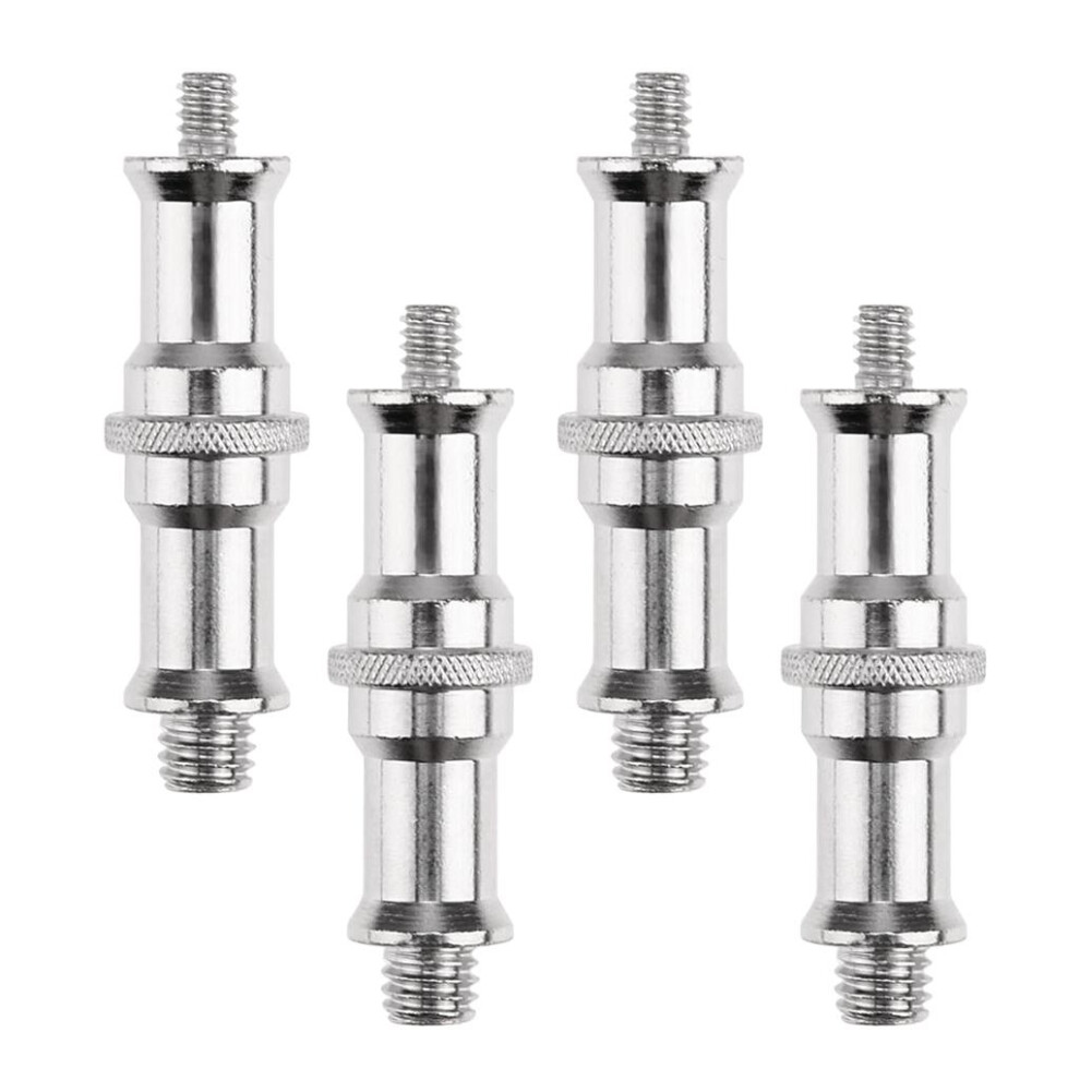 4 Pieces 1/4" To 3/8" Stud Male Screw Tripod Adapter For Flash S Light 6901423153431