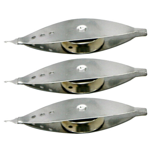3Pcs Silver Metal Tatting Shuttle Weaving Tool For LaceMaking Handmade 2