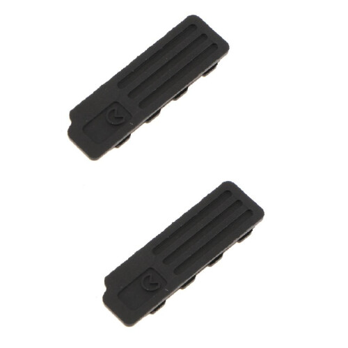 2pcs Bottom Rubber Cover Interface Cap Lid Socket Skin for Nikon D800