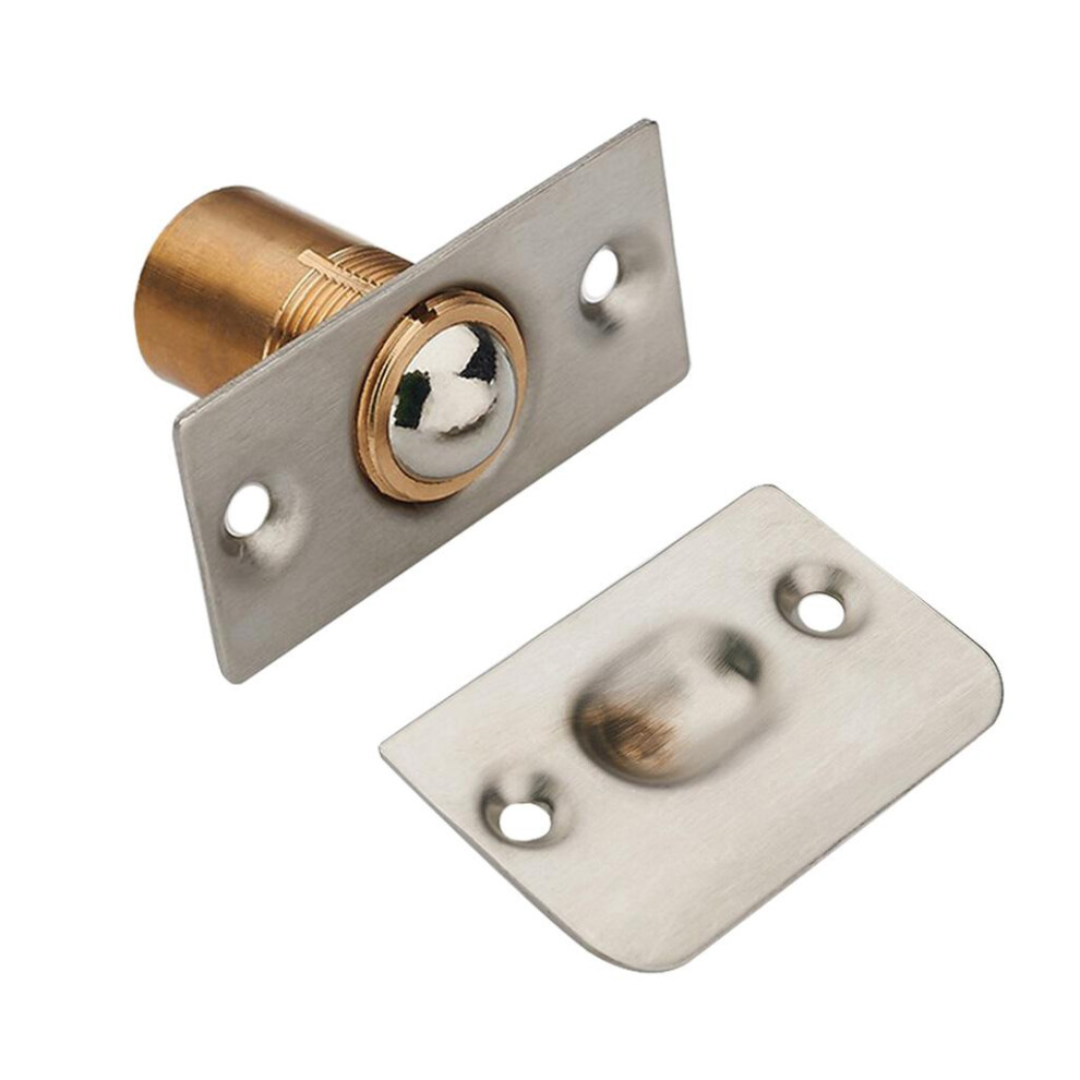 Adjustable Roller Ball Door Spring Catch Lock Internal Latch Stainless 6901423157293