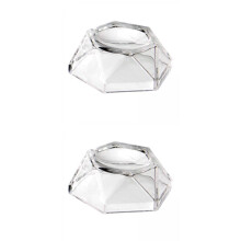 2x Acrylic Clear Display Stand Holder Base For Crystal Ball Transparen