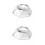 2x Acrylic Clear Display Stand Holder Base For Crystal Ball Transparen 1