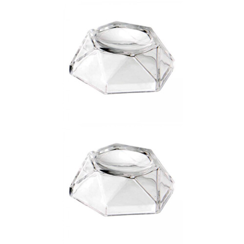 2x Acrylic Clear Display Stand Holder Base For Crystal Ball Transparen
