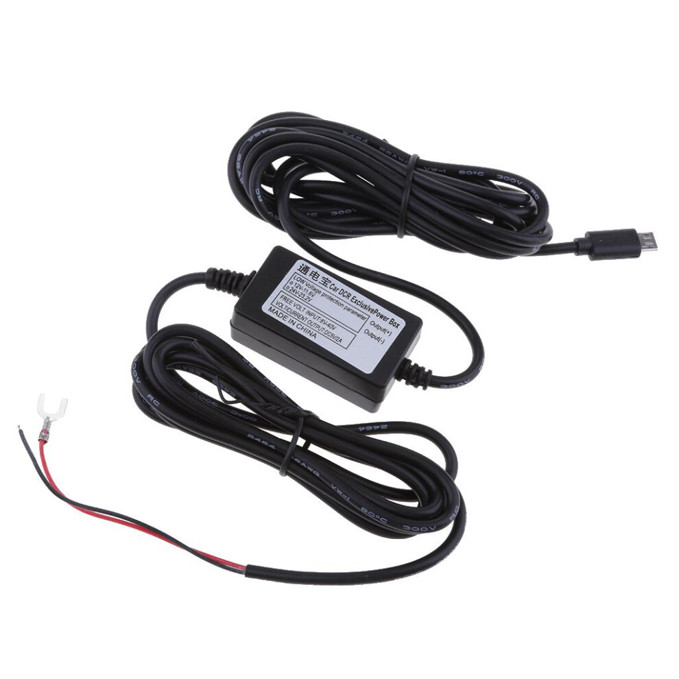 Hard Wire Auto Charger Micro Usb 3.5M Dc 12V To 5V Power Inverter Con 6901423155343
