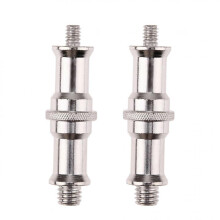 2x 1/4" to 3/8" Spigot Stud Male Screw Tripod Adapter for Flash Light