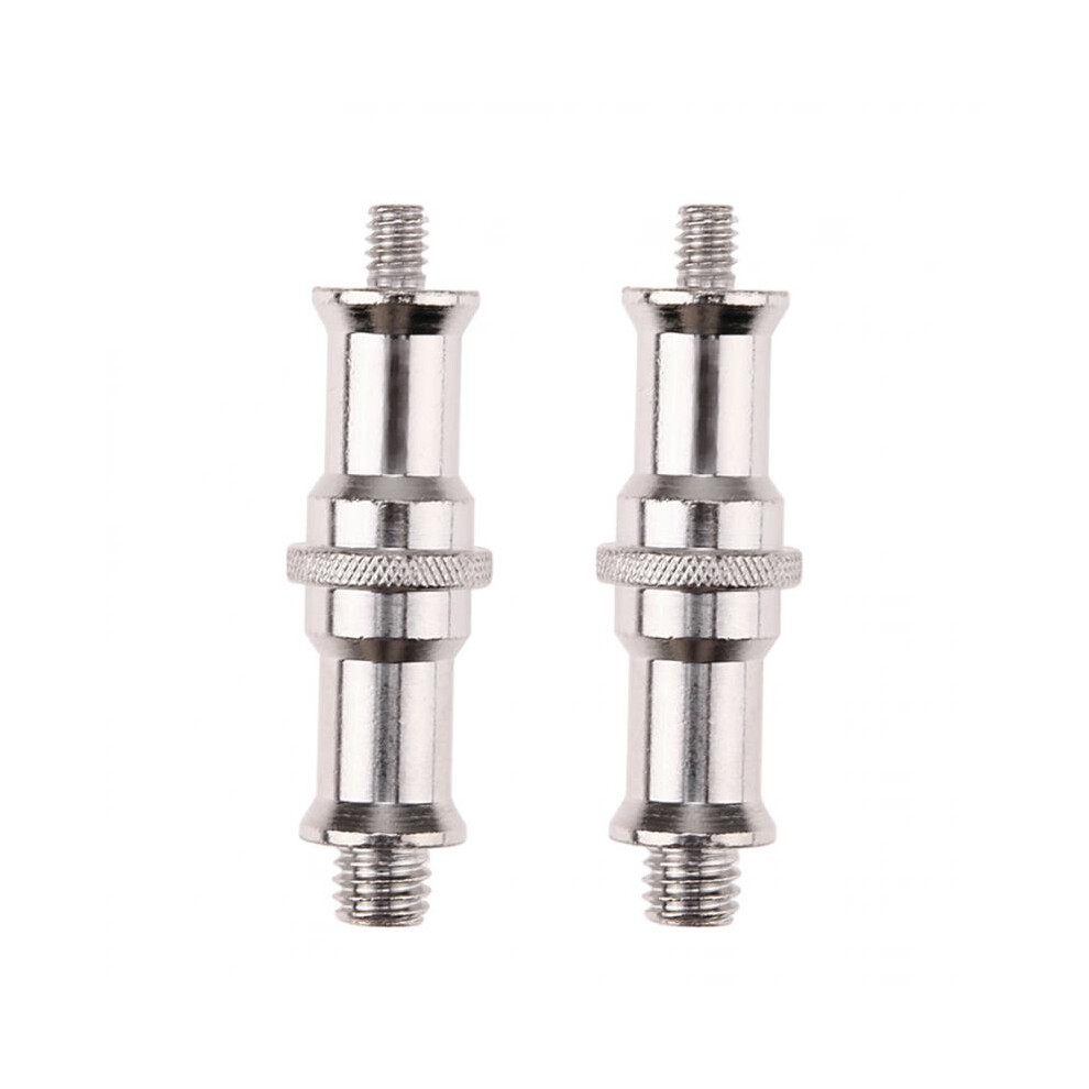 2X 1/4" To 3/8" Spigot Stud Male Screw Tripod Adapter For Flash Light 6901423153448
