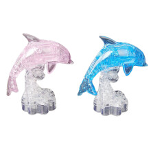 3D DIY Crystal Puzzle Children Kids Educational Learning Toy Dolphin,