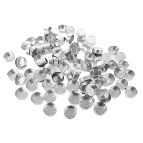 100pcs Aluminum Tea Light Empty Case Tins Containers Candle Making 3# 1