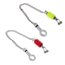 2pcs Chain Indicators Carp Fishing Bite Alarm Indicators Bobbin Red &