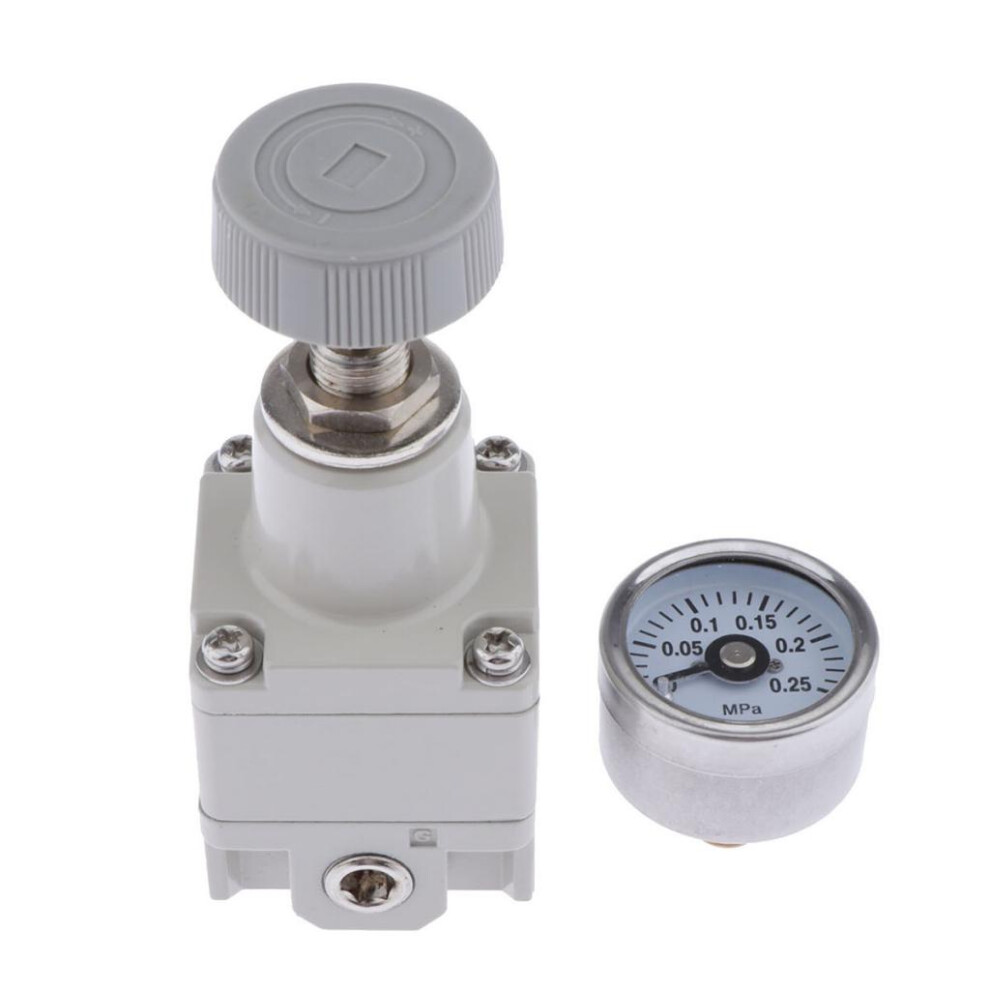 Precision Pneumatic Regulator Relief Valve With Pressure Gauge 0.01~0. 6901423155725