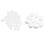 60Pcs White Modelling Craft Polystyrene Foam Eggs 5/8cm 1