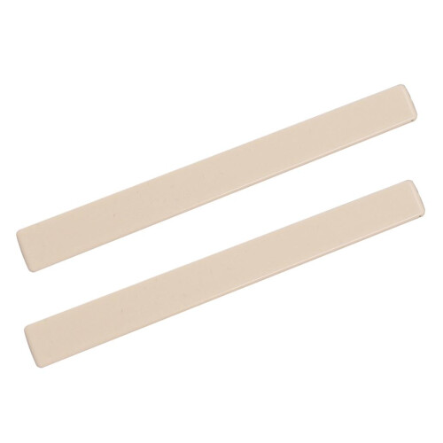 2 Pcs Plastic Classical Guitar Bridge Nut Replacement Parts 84x2.5x7.8 1