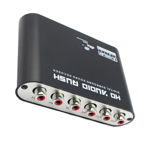 Digital DTS AC3 Optical to Analog 5.1CH HD Audio Sound Decoder SPDIF C 2