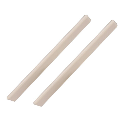 2 Pcs Plastic Classical Guitar Bridge Nut Replacement Parts 84x2.5x7.8 2
