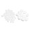 60Pcs White Modelling Craft Polystyrene Foam Eggs 5/8cm 2