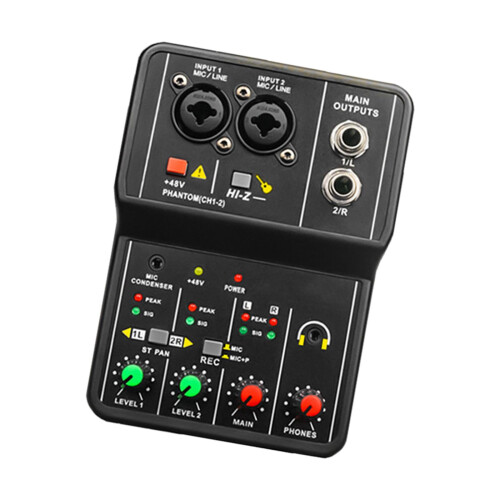 USB Audio Interface 16Bit/49 KHz Audio Mixer Console Interface for Rec