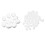 60Pcs White Modelling Craft Polystyrene Foam Eggs 5/8cm 3