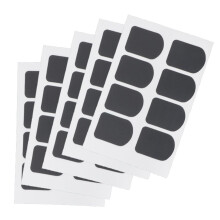 40 Pieces Soprano Clarinet Mouthpiece Patch Pad Rubber Cushions, Black