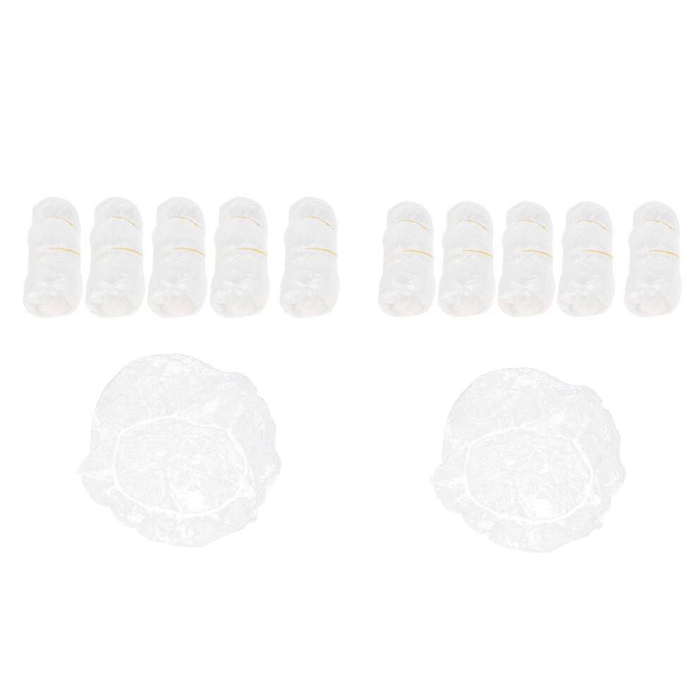 100Pcs Waterproof Disposable  Bath Shower Caps for Men Women Kids