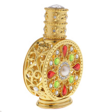 12ml Vintage Glass Empty Perfume Spray Bottle Atomizer Refillable Gold