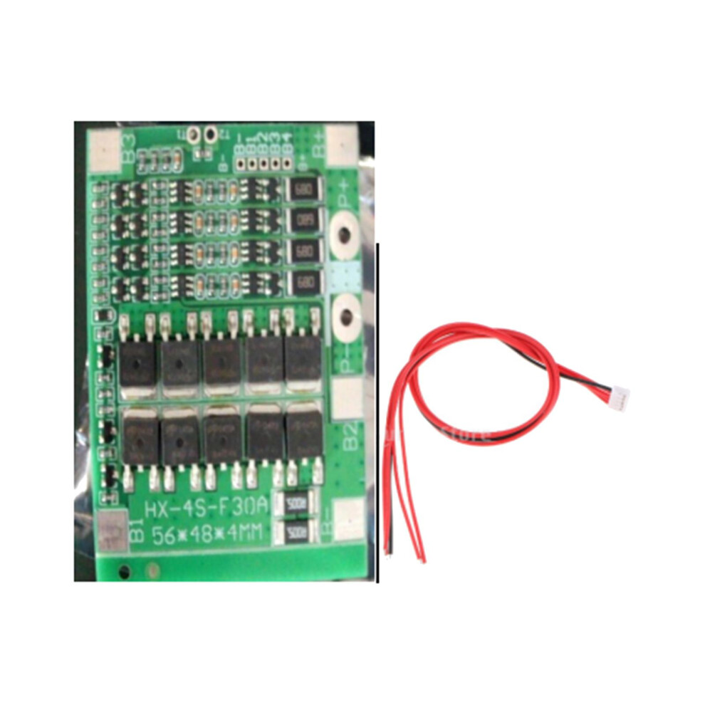 4S 14.8V 30A Bms Pcb Protection Board W/ Balance For 18650 Lithium Bat 6901423164208
