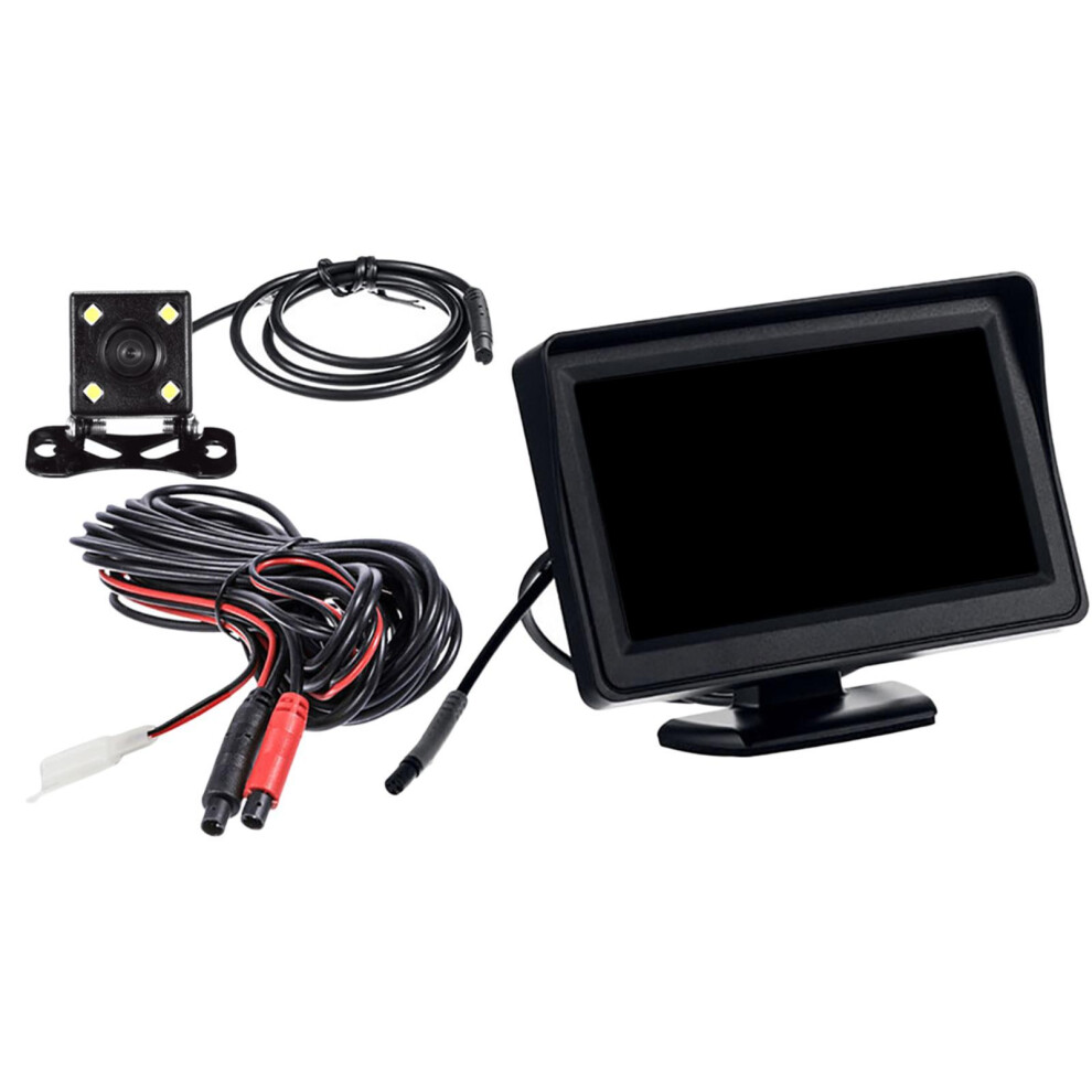 Car 4Led Reverse Camera With Hd Lcd 5" Monitor Kit 170 View Angle 6901423163102