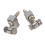 Set of 2 Chrome Roller String Retainer Trees for Guitar Parts 3