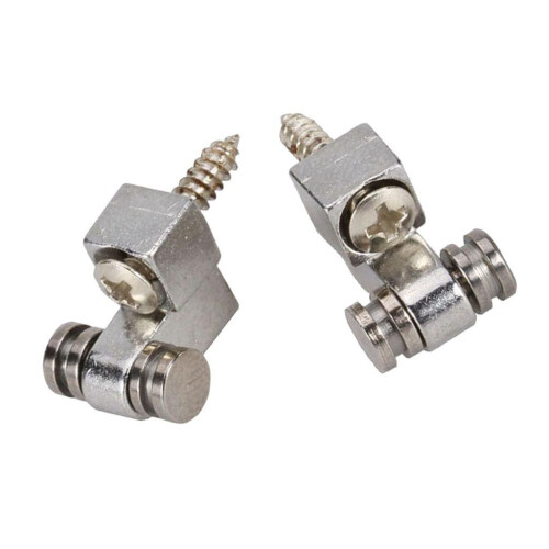 Set of 2 Chrome Roller String Retainer Trees for Guitar Parts 2