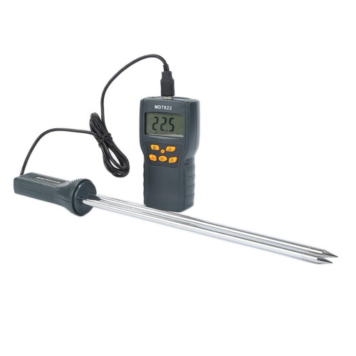 Digital Grain  Rice Corn Moisture Temperature Meter Tester with LCD Di