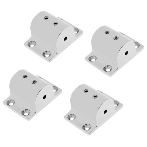 4Pcs Marine Boat Hand Rail Fitting 90 Degree Rectangle Base for 1" 25m 2