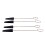 4 Pieces Piano Rubber Tuning Mutes with Handle Piano Tuning Tools 2