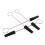 4 Pieces Piano Rubber Tuning Mutes with Handle Piano Tuning Tools 3