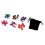 42x Polyhedral Dice Set D4 D6 D8 D10 D12 D20 with bag for   DND TRPG G 2