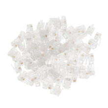 100Pcs RJ11 RJ-11 6P2C Modular Plug Telephone Cord Crimp Connector