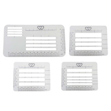 4 Style Envelop Craft Addressing Guide Notebook Letter Stencil Set Tem