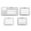 4 Style Envelop Craft Addressing Guide Notebook Letter Stencil Set Tem 1