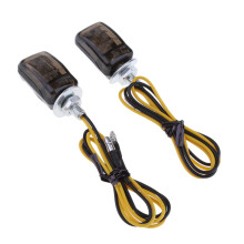 2 Pairs LED Black Mini Small Indicators Turn Signals Motorcycle MotorB