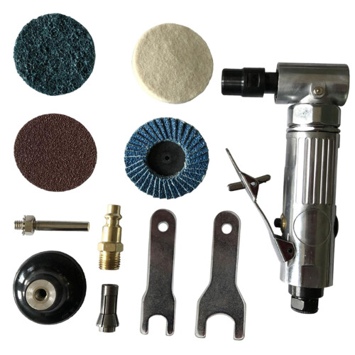 1/4 inch Angle Air Die Grinder Variable Speed with Sanding Discs 20000 2