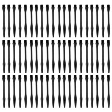 60 Pcs 54mm Thread Plastic Re-Grooved Dart Stems Shafts Black