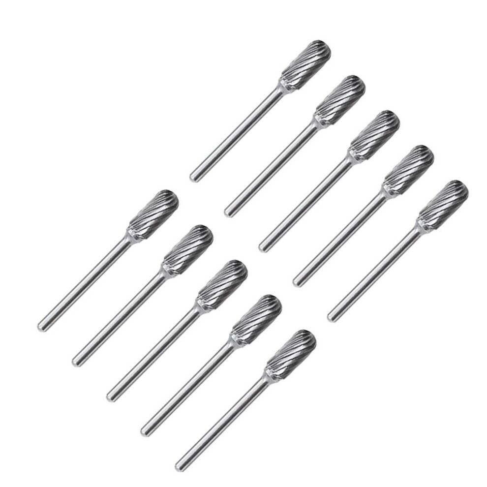 10Piece Steel Rotary Burr Set 3Mm Shank Wood Rasp Drill Bits Home Tool 6901423163799