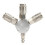 3-Way Manifold Quick Coupler Ameican Style Connector Air Hose Coupling 1