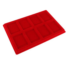 8 Grid Velvet Frame Series Display Tray Coin Case for PCGS NGC Display