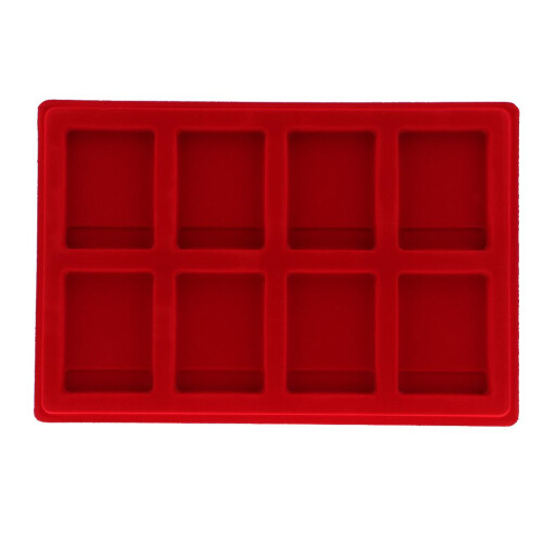 8 Grid Velvet Frame Series Display Tray Coin Case for PCGS NGC Display 2
