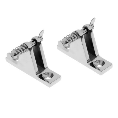 2 Pieces Boat Canopy/Cover Quick Release Pin Deck Mount Bimini Top Fit